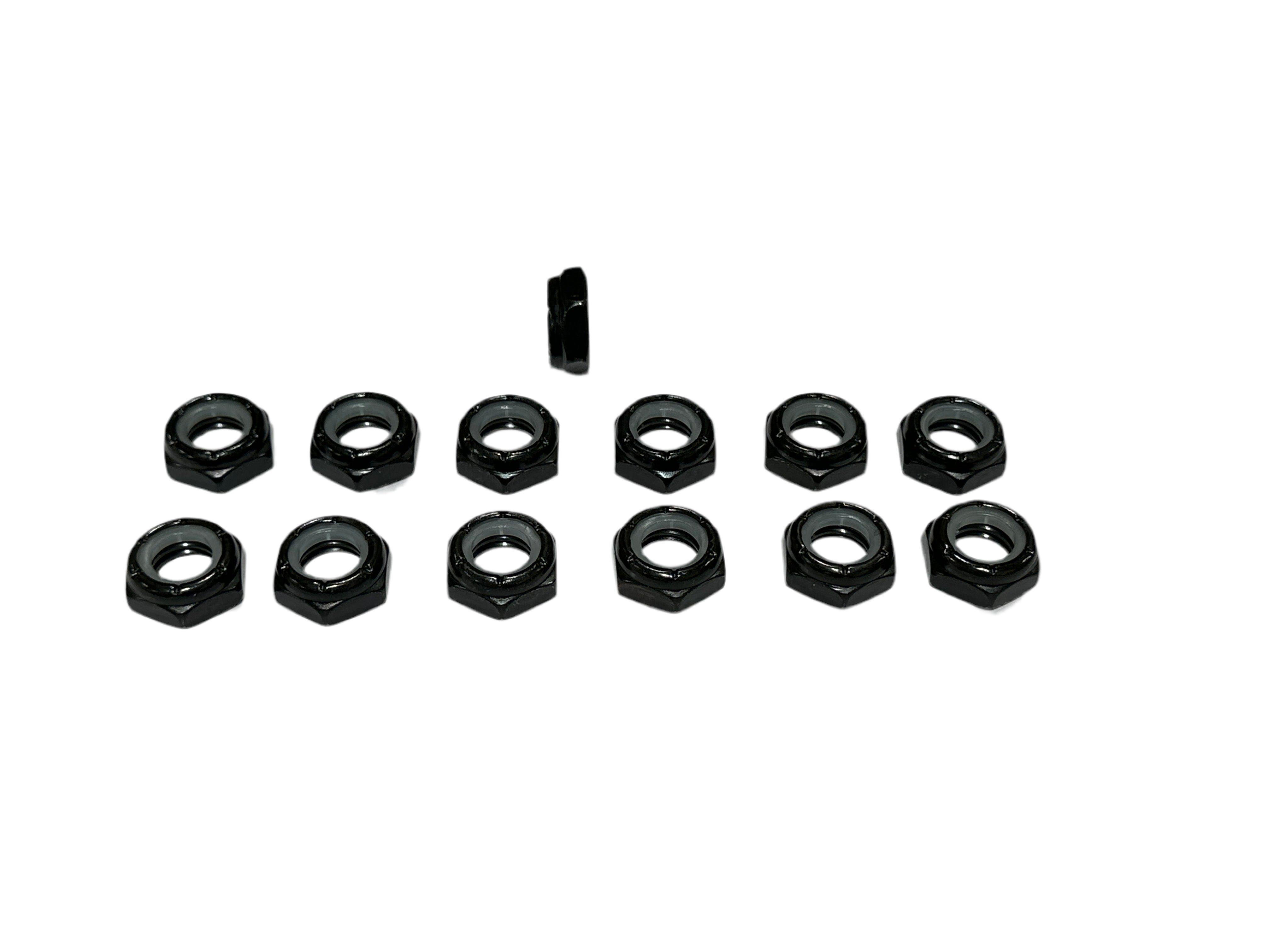 1/2” 13 Thin Nyloc nut (Black zinc)