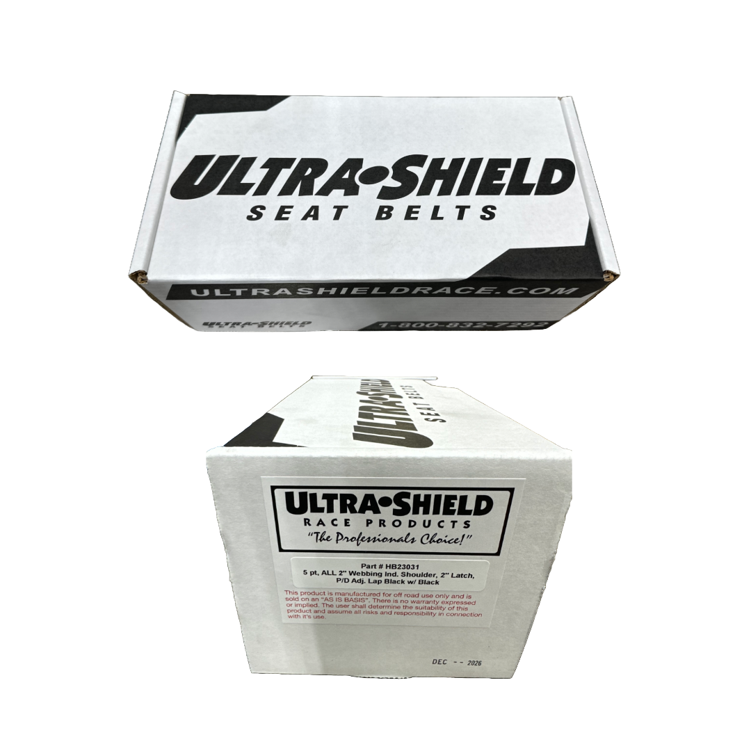 Ultra Shield 5-Point Seatbelt Harness 2” Wide Belts for Legend Car